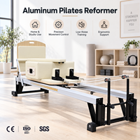 Logo yang Dapat Disesuaikan Warna Tahan Lama Klasik Reformer Pilates Reformer Rangka Aluminium Kapasitas Studio Komersial