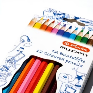Crayons de dessin pour enfants les plus vendus, crayons en bois de 12 couleurs avec boîte d'emballage, marché africain - Product Image 3