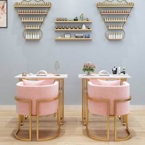 Decoración Nórdica para Salón <span class=keywords><strong>de</strong></span> <span class=keywords><strong>Uñas</strong></span>, Juego <span class=keywords><strong>de</strong></span> Mesa <span class=keywords><strong>y</strong></span> Silla <span class=keywords><strong>de</strong></span> Mármol para Manicura, Mesa <span class=keywords><strong>de</strong></span> Manicura Individual <span class=keywords><strong>y</strong></span> Doble, Simple <span class=keywords><strong>y</strong></span> Moderna - Product Image 1