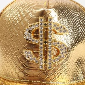 Casquette Snapback Unisexe en Cuir Style Hip Hop avec Motif Crocodile Dollar – Vente en Gros - Product Image 4
