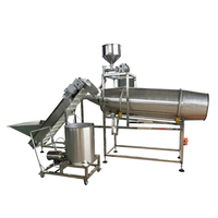 Pulvérisateur d'huile à Double tambour, Machine à aromatiser les frites, les aliments soufflés, machines de traitement des assaisonnements