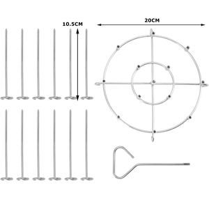 Nồi Chiên Không Khí Phụ Kiện <span class=keywords><strong>BBQ</strong></span> Xiên Giá Chủ Thép Không Gỉ Xiên Đứng Dọc Xiên Chủ - Product Image 4
