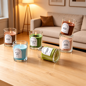 6 Fragrance <b>Scented</b> Candles Set Soy <b>Wax</b> Glass Jar Aromatherapy Candles for Home Relaxation - Product Image 1