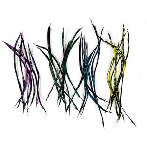 Plume de canard Biot colorée à motifs pour artisanat DIY, coiffure, déguisement, matériel de montage de mouches de pêche, ornement, décoration de franges de rêve - Product Image 1