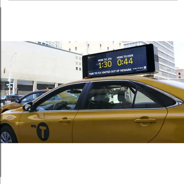BESD في الهواء الطلق سيارة أجرة أعلى شاشة عرض كامل اللون تاكسي شاشة led علامات