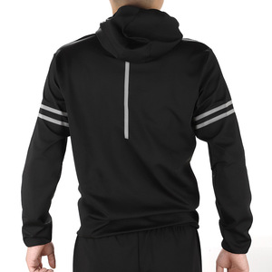 Tuta Sportiva Estiva da Uomo per Corsa e Fitness, 100% Nylon, Giacca con Cappuccio Riflettente a Lunghezza Intera, Taglie Grandi - Product Image 3