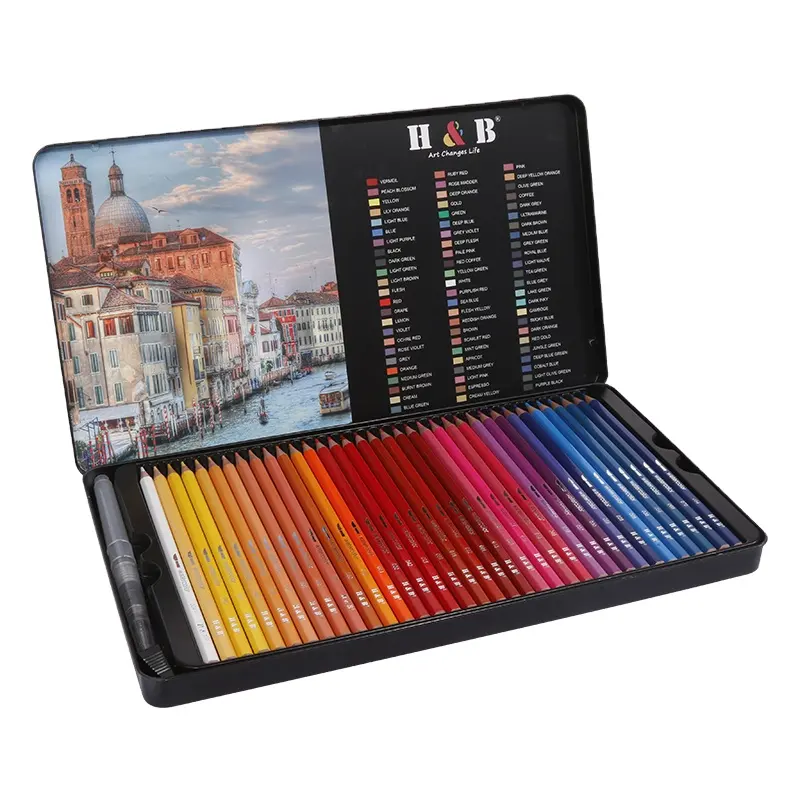 OEM professional 72colors watercolor pencils and colored pencils