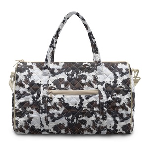 Bolsa de Viaje a Cuadros Blancos y Negros Personalizada/Al Por Mayor, Bolsa de Equipaje de Gran Capacidad Adecuada para Deportes, Viajes y Salidas - Product Image 2