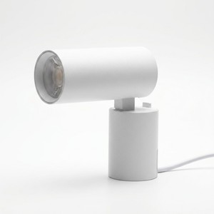 Modern Minimalist White Incandescent Cylindrical Shade Adjustable Height Switch Control Plastic Body Small Size IP66 Rated - Product Image 1