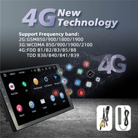 TS18 8 çekirdekli 4 + 64G 10 "9" 2 Din Android IPS araba Video oynatıcı araba ses stereo kablosuz Carplay FM/AM/RDS radyo DSP GPS WIFI 4G