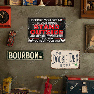 Cá nhân hoá hình dạng tùy chỉnh trống nhôm treo tường trang trí nội thất thiết lập với thiết kế logo thương hiệu văn bản cho bán buôn - Product Image 6