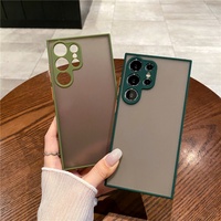 Coque de téléphone ultra fine transparente mate translucide pour Samsung S25 S24 S23 S22 S21 S20 S10 FE Note 20 10 9 Plus ultra