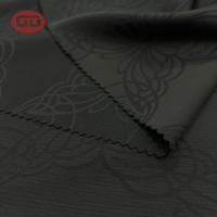 Crêpe de maïs respirant anti-rides à l'acide acétique Jacquard extra noir