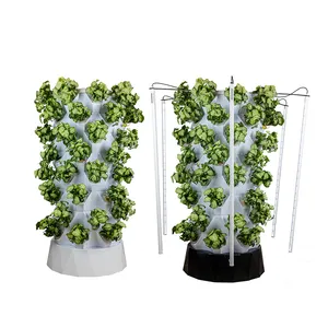 Lattuga grow hydroponic growing system indoor home torre idroponica con luce a led