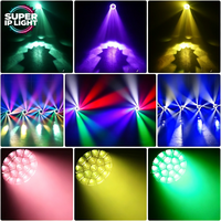Projecteur de scène à tête mobile 19x40W RGBW, 19 pièces, étanche, en aluminium moulé sous pression, DMX 512, pour mariages