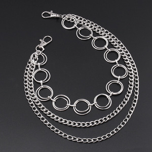Geometric Metal Waist <b>Chain</b> Zinc Alloy Multi Layer Punk Street Style Fashion Hip Hop Rock Pants <b>Chain</b> Daily Wear - Product Image 3