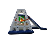 Toboggan aquatique gonflable en PVC avec design iceberg/glace pour parc aquatique résidentiel extérieur