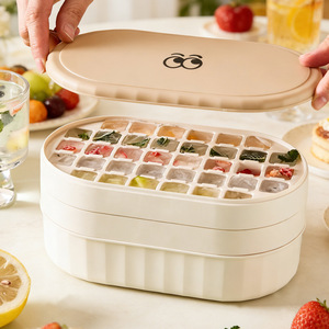 เครื่องทำน้ำแข็ง B-72 ขนาดใหญ่ ความจุเยอะ ตัวเครื่องพลาสติก รูปทรงลูกบาศก์ สำหรับใช้ในบ้าน ดีไซน์การ์ตูน - Product Image 2