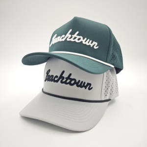 Innovative Headwear 5 Panel Golf Cap Custom Embroidery Logo Low MOQ OEM Laser Perforated Quick Dry <b>Waterproof</b> Performance Supply - Product Image 2