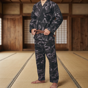 Vêtements d'arts martiaux unisexes pour adultes, en gros, 100% coton, Gi de Jiu-Jitsu brésilien, logo personnalisé imprimé, respirant, séchage rapide - Product Image 2