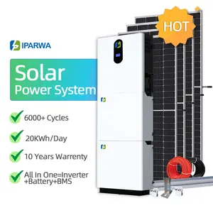 IPARWA Personalización 10kwh Kit solar completo diseño ultrafino residencial ESS LFP batería 5kwh 10kwh Solar relacionado
