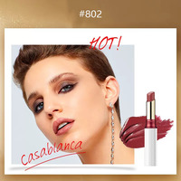 Marque distributeur Maquillage coréen de luxe Coloration soyeuse persistante waterproof Hydratant crémeux Rouge à lèvres mat