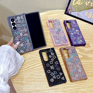 Pour <span class=keywords><strong>Samsung</strong></span> <span class=keywords><strong>Z</strong></span> Fold 3 4 5 6 étui de téléphone portable commerce luxueux diamant perle coque pliable écran housse de protection téléphone - Product Image 2