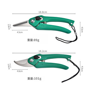 Pruning <b>Shears</b> Stainless Steel Green Garden <b>Tools</b> Straight And Upturned Head - Product Image 2