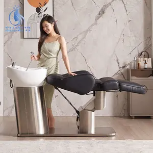 Salon personnalisé moderne Lavage des cheveux fauteuil de massage thaï tête spa Lit avec shampoing
