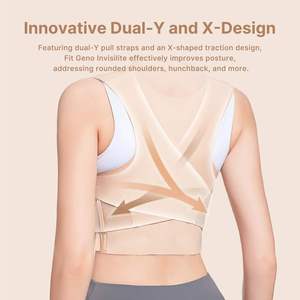 Correcteur de posture réglable et respirant anti-cyphose pour hommes, femmes et enfants – Soutien dorsal fin pour l'été - Product Image 4
