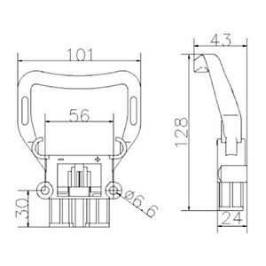 Contactos de desconexión de carcasa Din PA de alta calidad 80A 150V macho hembra carretilla elevadora eléctrica REMA conector enchufe - Product Image 2