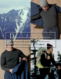 Conjuntos de Ropa Interior Térmica para Hombre CELINNE, Calzoncillos Largos Gruesos Ecológicos de Invierno, Capa Base 100% Lana Merino para Hombre - Product Image 5