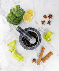 Maja de nuevo modelo de cocina casera creativa con piedra de molienda pulida para material de mármol triturador de ajo de grado alimenticio - Product Image 3