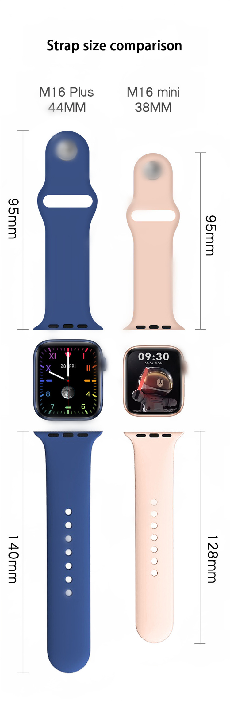 M16 mini smartwatch