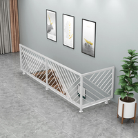 Rampe d'escalier réglable en alliage de fer et d'aluminium, design moderne pour loft, couloir, balcon, intérieur, couleur personnalisée, garantie 1 an