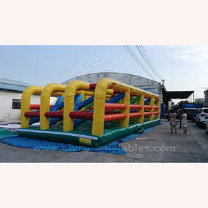 無料デザインインフレータブルインタラクティブゲーム楽しいバウンサー障害物コースPVC素材とスライド付き修理キット付き - Product Image 5