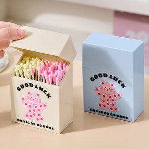 Cartoon Clear Plastic Flip Top <b>Storage</b> <b>Boxes</b> Plastic Organizer with Lid for Home Office <b>Kitchen</b> Bathroom Stackable Organizer Box - Product Image 2