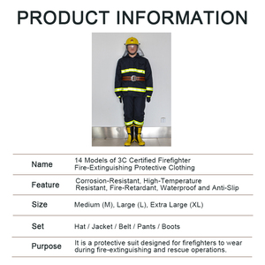 Combinaison <span class=keywords><strong>de</strong></span> protection ignifuge Nomex pour pompiers, lutte contre les incendies en zone forestière et sauvetage d'urgence, style demi-corps et corps entier - Product Image 5