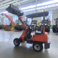 CE-zertifizierter Chinesischer Mini-Elektro-Radlader mit Motor & Pumpe, 800kg Nennlast, 3410mm Hubhöhe, Geländegängiger Gabelstapler