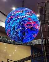 Pantalla LED Esférica Interior P1.25, Pantalla de Video de Alta Luminosidad Legible Bajo la Luz Solar para Centros Comerciales y Exposiciones