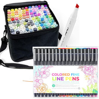 Marqueurs de pointe de pinceau, ensemble de marqueurs d'art d'alcool pour enfants adultes marqueur d'illustration de coloriage