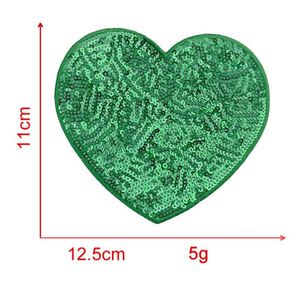 NUEVO Parche Termoadhesivo de Lentejuelas Brillantes de Alta Calidad con Bordado de Corazón - Product Image 3
