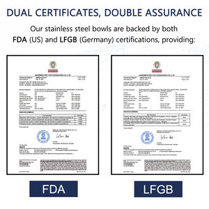 Set di <span class=keywords><strong>Ciotole</strong></span> <span class=keywords><strong>in</strong></span> <span class=keywords><strong>Vetro</strong></span> <span class=keywords><strong>Trasparente</strong></span> OEM con Coperchi, <span class=keywords><strong>Ciotole</strong></span> <span class=keywords><strong>in</strong></span> Acciaio Inox, 5 Pezzi con Base Antiscivolo <span class=keywords><strong>in</strong></span> Silicone, Colore Personalizzabile - Product Image 6
