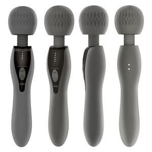 Varita de masaje de silicona impermeable recargable por USB, vibrador de martillo práctico para masajeador de cabeza de vibración corporal - Product Image 4