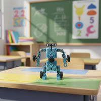 Mainan Edukasi STEM Fidget Toy Robot Mobil Gyroscopic Spinner yang Dapat Berubah Bentuk 3D, Hadiah untuk Anak-Anak & Dewasa