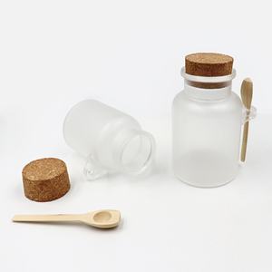 Home Screen Printing 300ml 100ml 150ml 200ml 250ml Round <b>Jar</b> Clear Sealing <b>Glass</b> Cosmetics <b>Glass</b> Bottles Cap <b>With</b> <b>Wooden</b> - Product Image 2