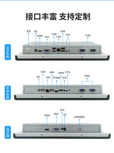 12.1 inch công nghiệp tất cả-trong-một PC màn hình cảm ứng kim loại khung tường nhúng Mount LCD hiển thị mục đích chung công nghiệp sử dụng kho - Product Image 6