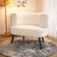Chaise de salle à manger ergonomique populaire, moderne et confortable, avec éponge haute densité, laine, pieds en métal, imperméable, pour hôtel et loisirs