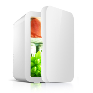 con puerta refrigerador portátil para automóvil 10l, superventas en <span class=keywords><strong>Amazon</strong></span>, 110 v, 12 v, ac, <span class=keywords><strong>mini</strong></span> refrigerador con maquillaje - Product Image 3