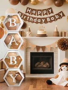 Boîte à ballons transparente en plastique pour la fête <span class=keywords><strong>de</strong></span> naissance, les anniversaires et les mariages, décorations personnalisées avec nom, accessoires <span class=keywords><strong>de</strong></span> photographie <span class=keywords><strong>de</strong></span> fond - Product Image 3